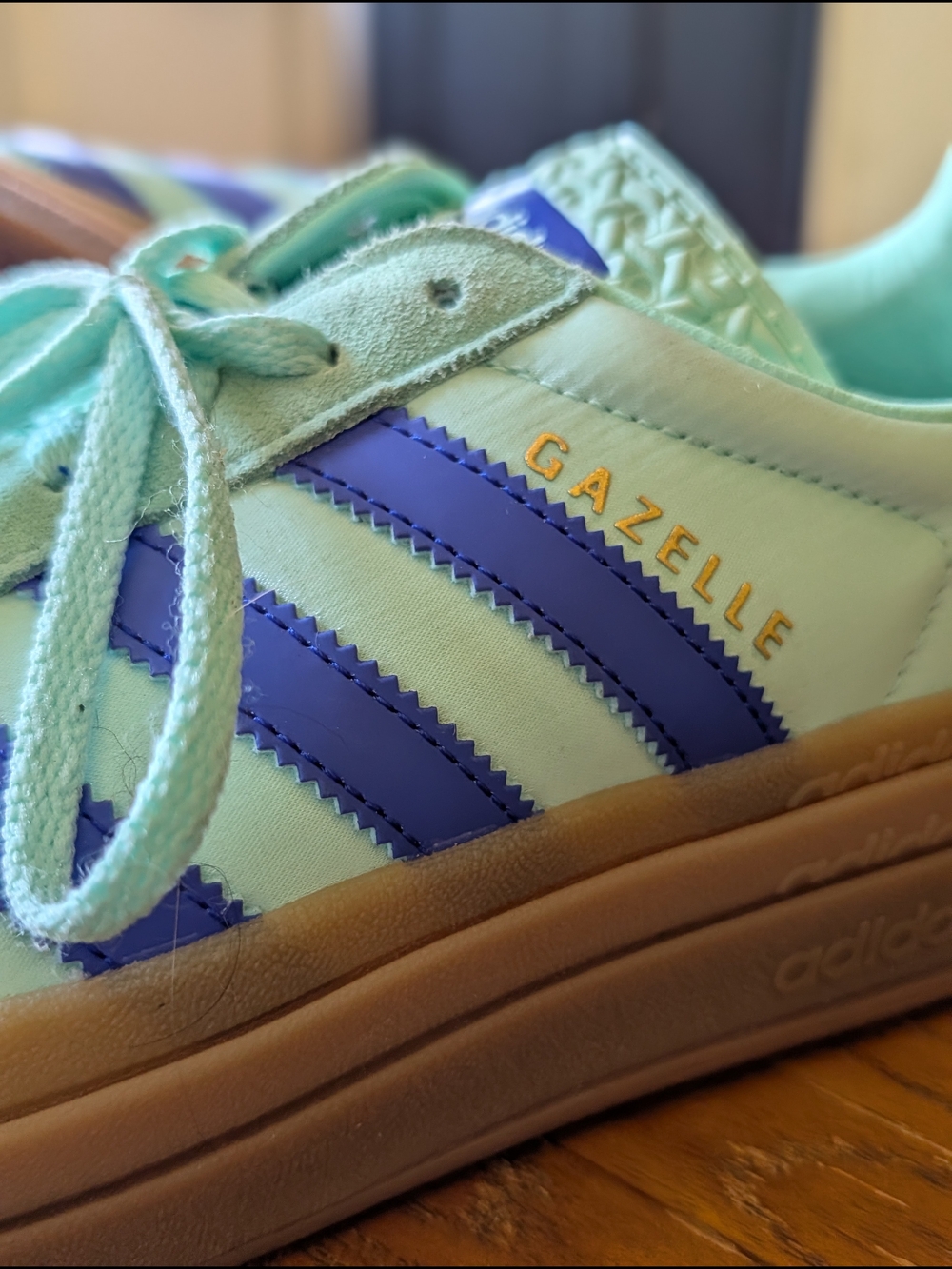 adidas Women's Light Blue and Royal Blue Sneakers - Picture 3 of 5